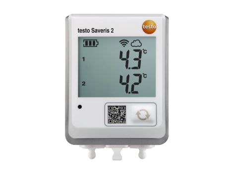 Rejestrator temperatury WiFi z 2 gniazdami na sondy NTC Testo Saveris 2-T2
