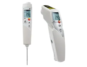 Zestaw testo 831 + testo 106 – Kompletny pakiet do bezkontaktowego i kontaktowego pomiaru temperatury żywności