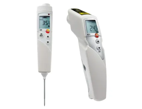 Zestaw testo 831 + testo 106 – Kompletny pakiet do bezkontaktowego i kontaktowego pomiaru temperatury żywności