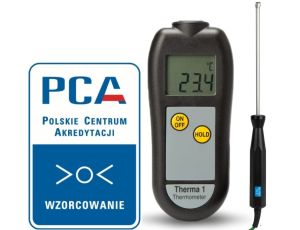 Termometr wzorcowy z sondą do powierzchni ETI Therma 1 ze świadectwem wzorcowania z akredytacją PCA