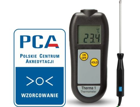 Termometr wzorcowy z sondą do powierzchni ETI Therma 1 ze świadectwem wzorcowania z akredytacją PCA