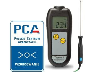 Termometr wzorcowy z sondą do powietrza ETI Therma 1 ze świadectwem wzorcowania z akredytacją PCA