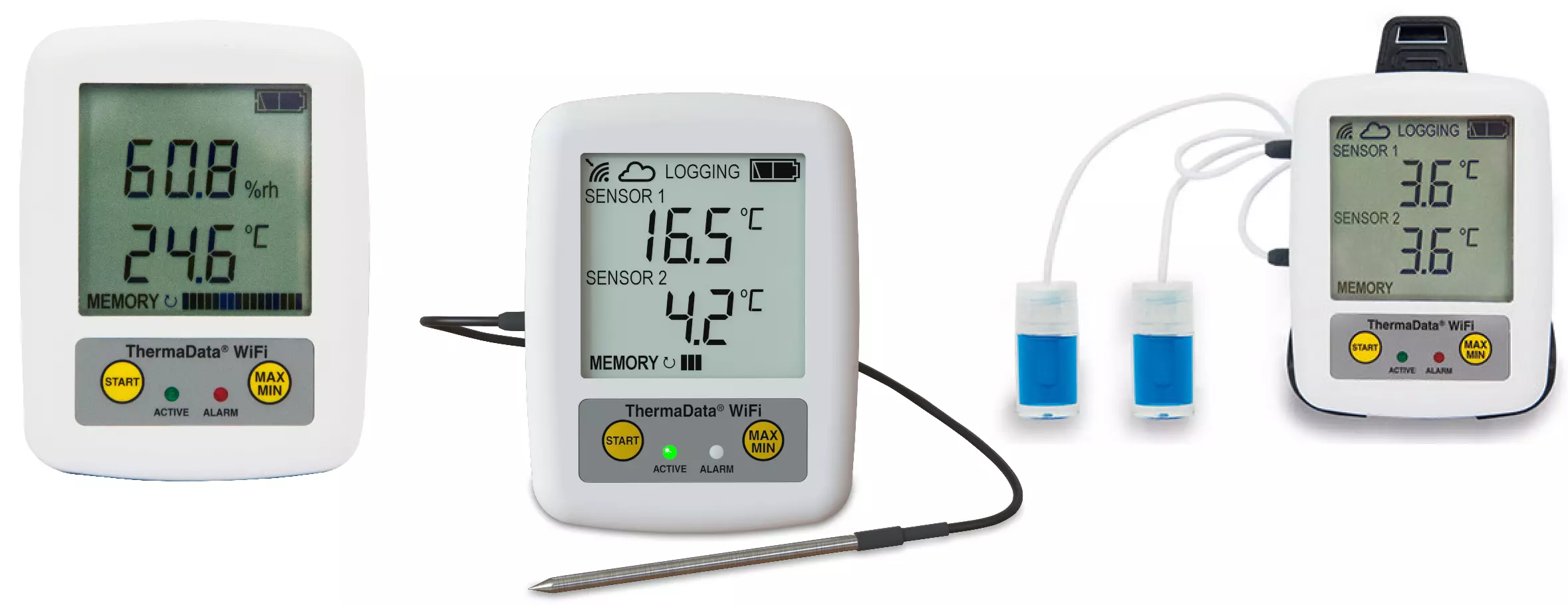 System pomiaru temperatury i wilgotności ThermaData WiFi